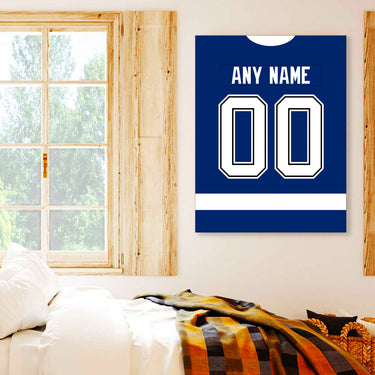 Tampa Bay Jersey Custom Canvas Print Wall Art for Boy Girl Men Women Hockey Personalized Canvas Art